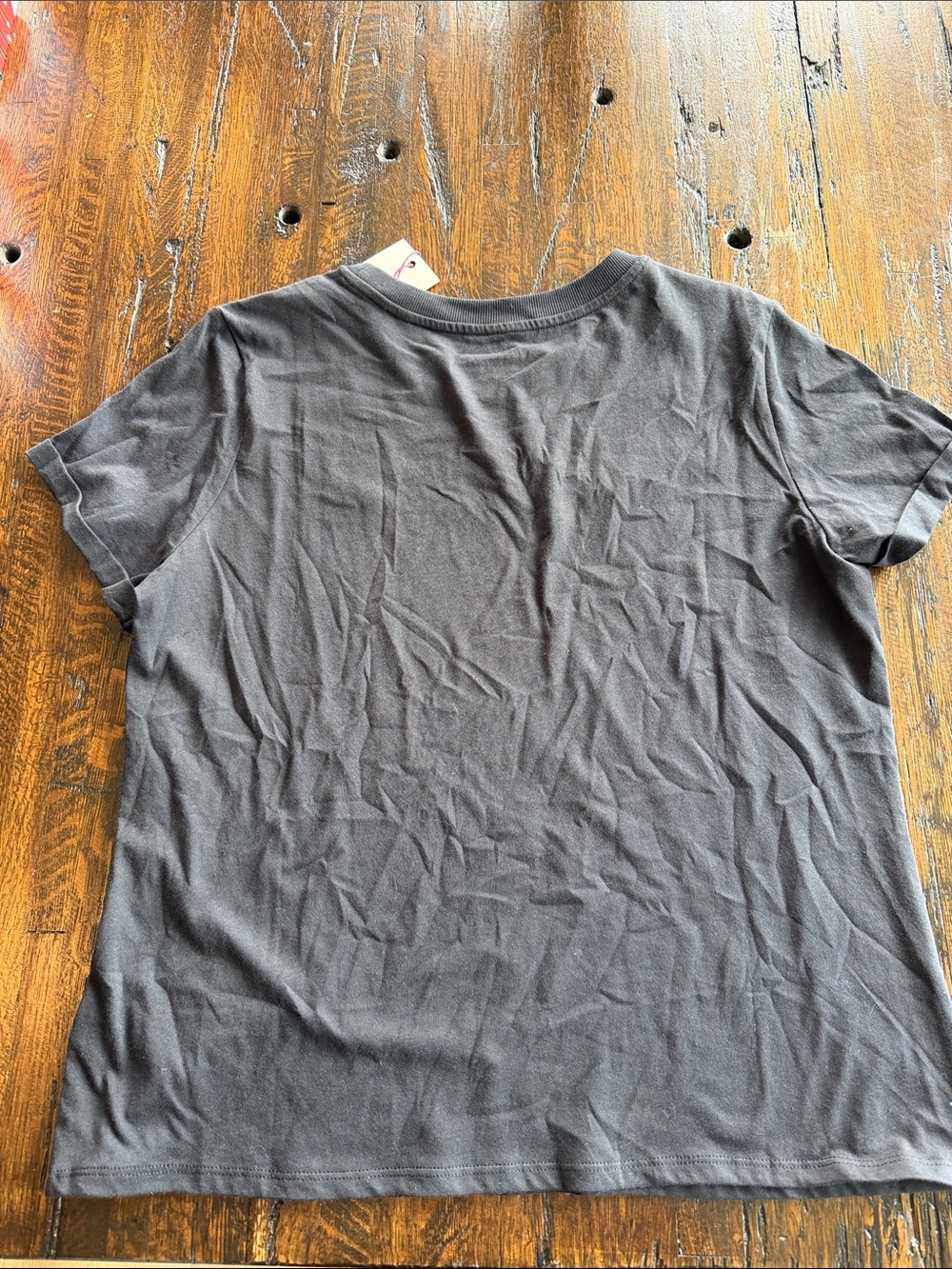 Idyllwind Black Short-Sleeve Tee with Decorative Neck Embroidery - Picture 3 of 3